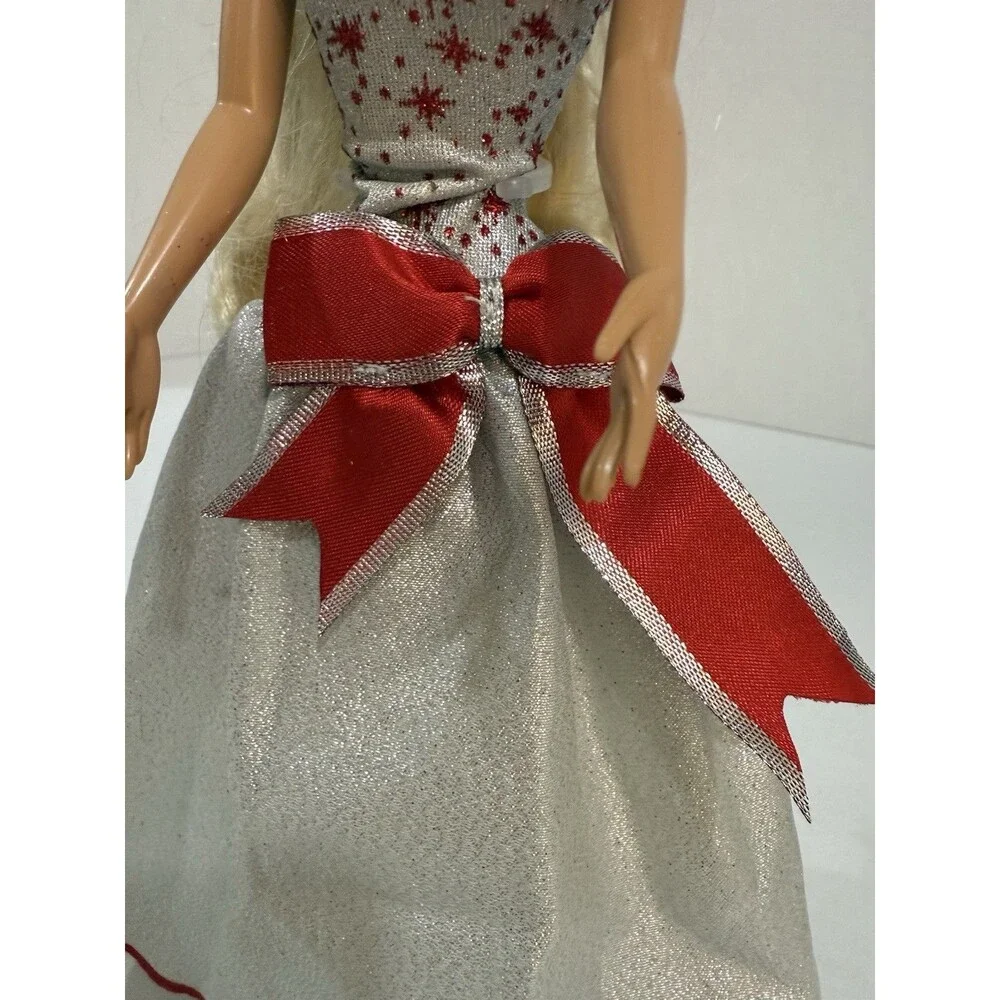 Jakks Pacific Barbie Doll Holiday‎ Elegant Dress, Beautiful Blonde Hair + Stand